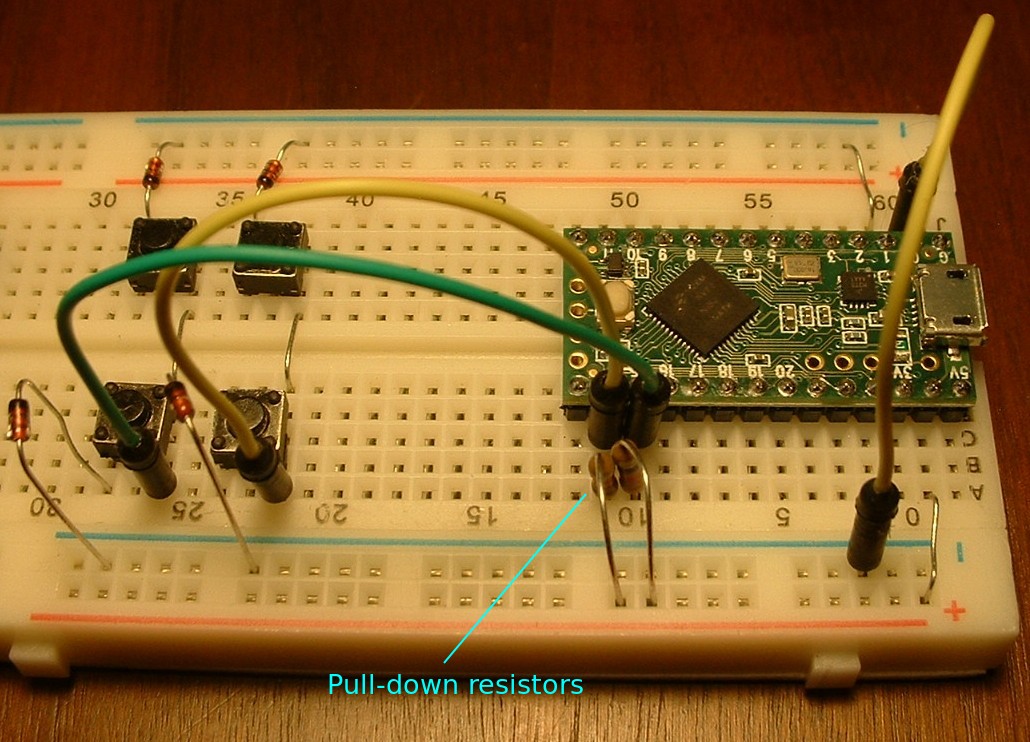 pull-down resistors