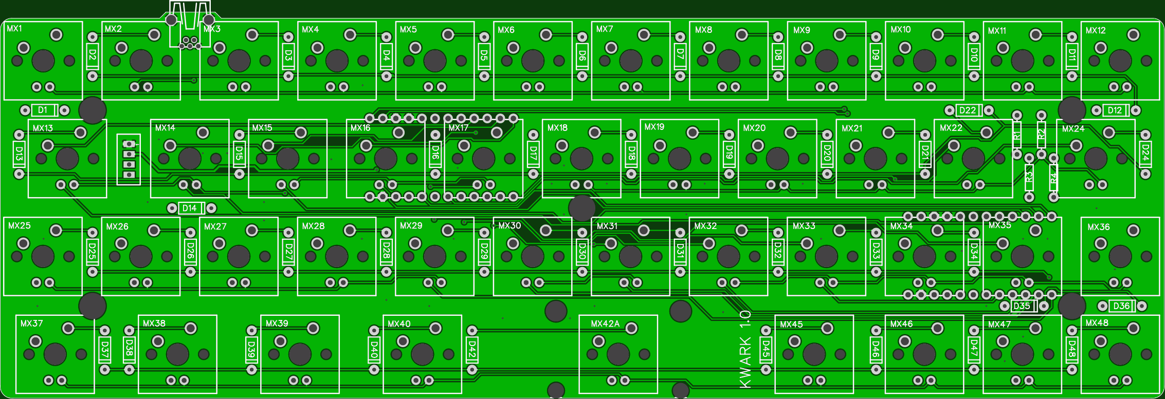 KWARK 1.0 PCB Front