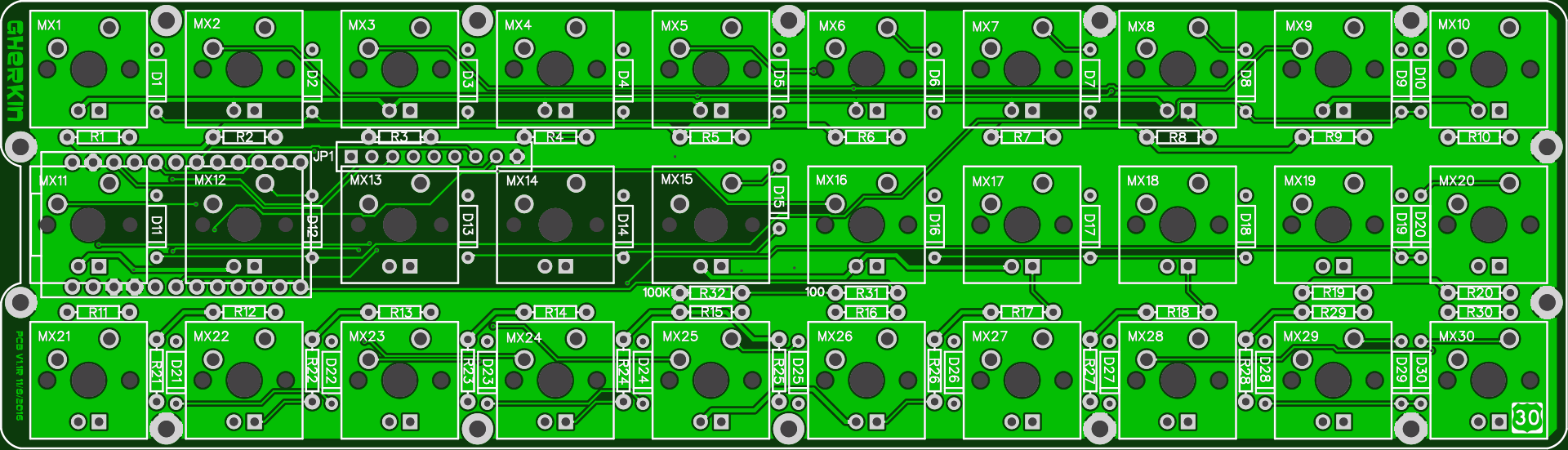 gherkin 1.1 PCB Front