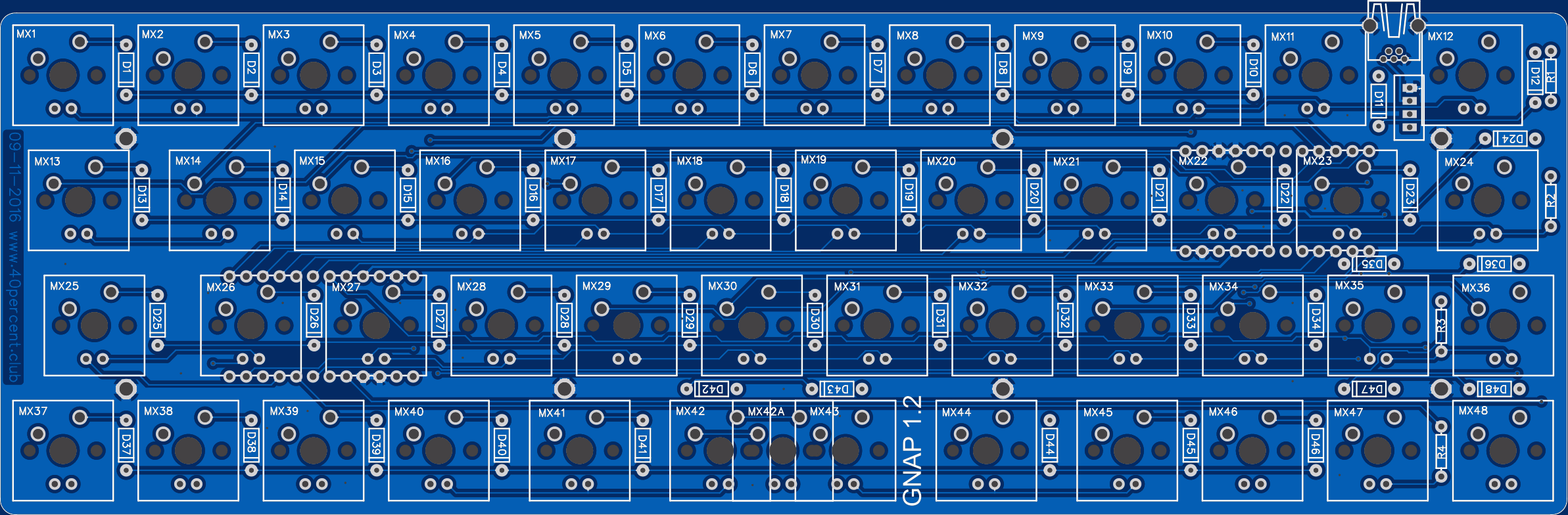 GNAP! 1.2 PCB Front